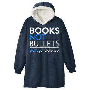 Books Not Bullets Hooded Wearable Blanket