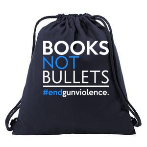 Books Not Bullets Drawstring Bag