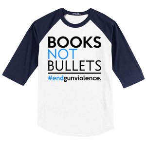 Books Not Bullets Baseball Sleeve Shirt