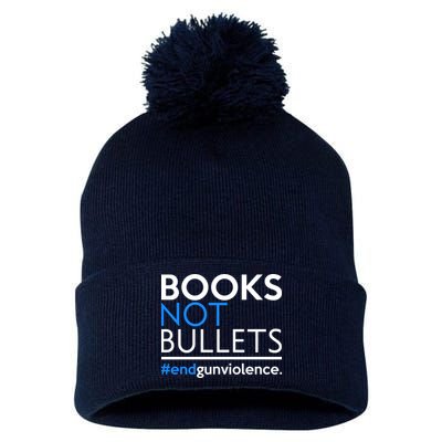 Books Not Bullets Pom Pom 12in Knit Beanie