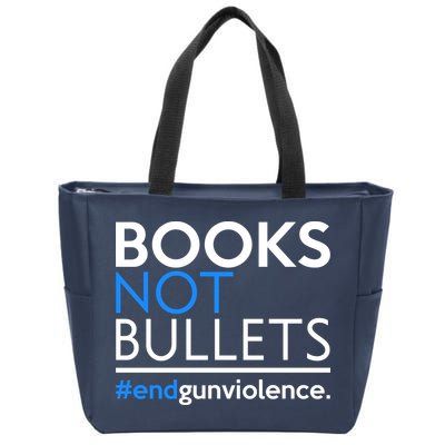 Books Not Bullets Zip Tote Bag