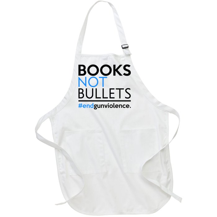 Books Not Bullets Full-Length Apron With Pockets