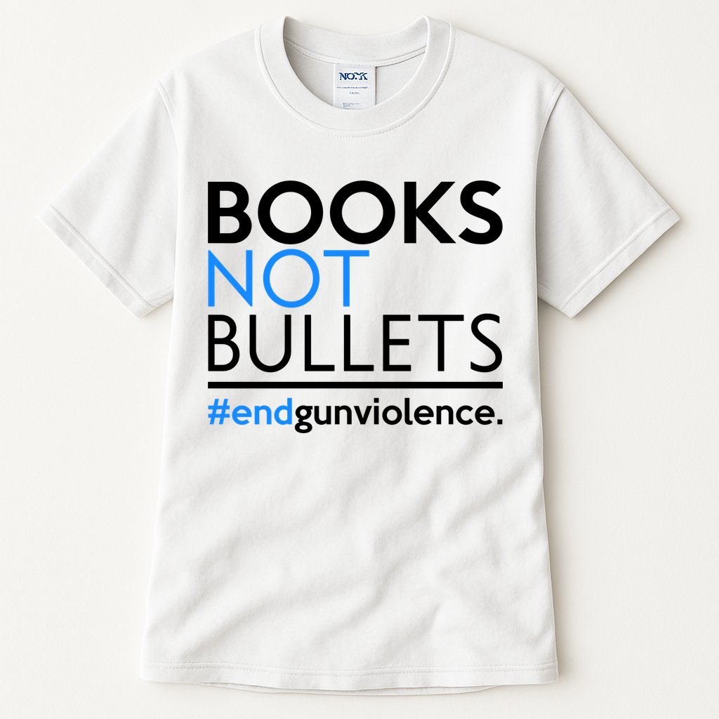 Books Not Bullets Tall T-Shirt
