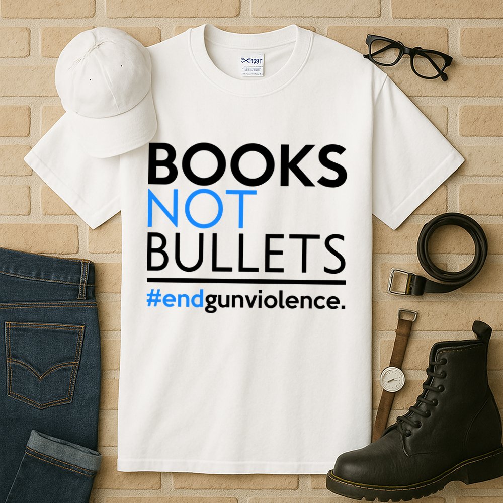 Books Not Bullets Tall T-Shirt