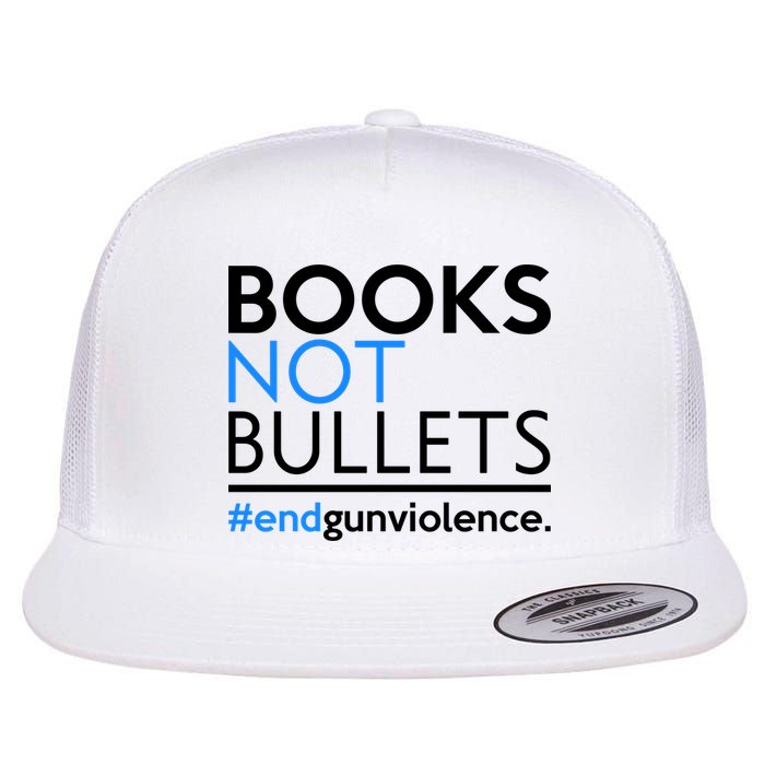 Books Not Bullets Flat Bill Trucker Hat