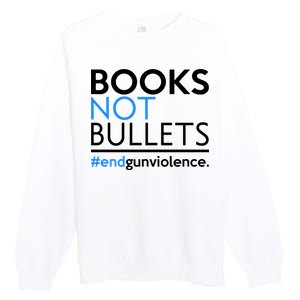 Books Not Bullets Premium Crewneck Sweatshirt