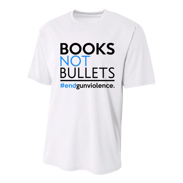 Books Not Bullets Youth Performance Sprint T-Shirt