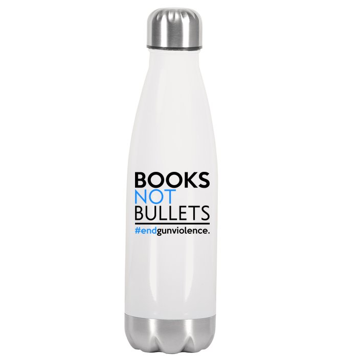 Books Not Bullets Stainless Steel Insulated Water Bottle