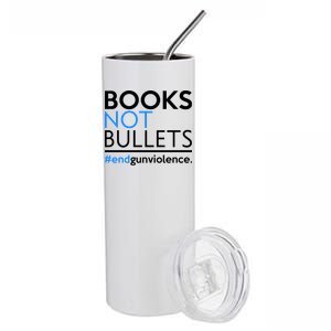 Books Not Bullets Stainless Steel Tumbler