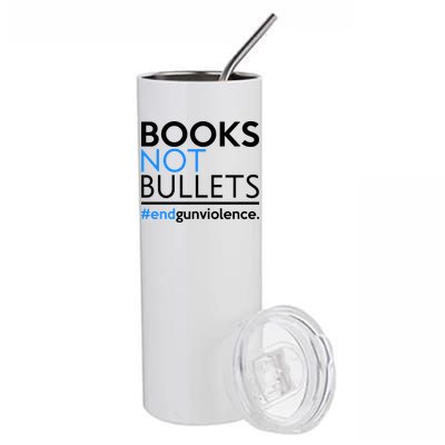 Books Not Bullets Stainless Steel Tumbler