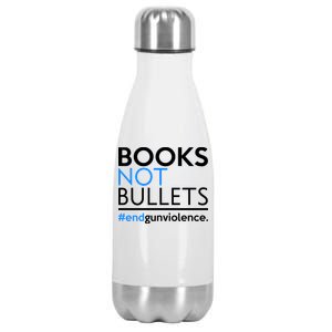 Books Not Bullets Stainless Steel Insulated Water Bottle