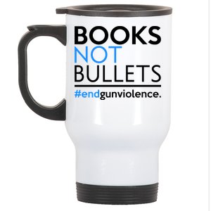 Books Not Bullets Stainless Steel Travel Mug