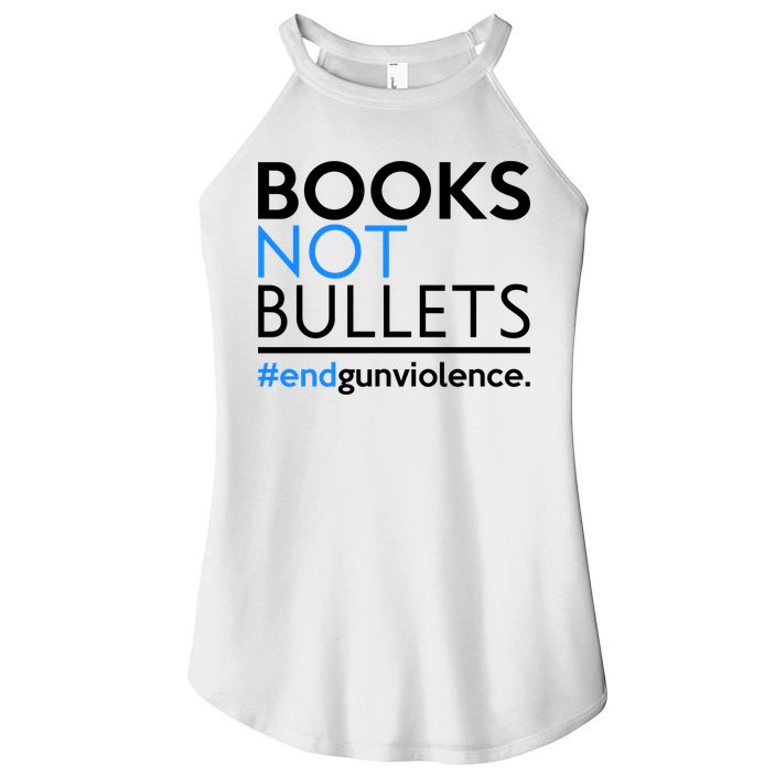 Books Not Bullets Women's Perfect Tri Rocker Tank