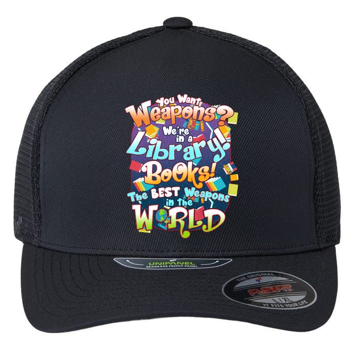 Books The Best Weapons In The  World Flexfit Unipanel Trucker Cap