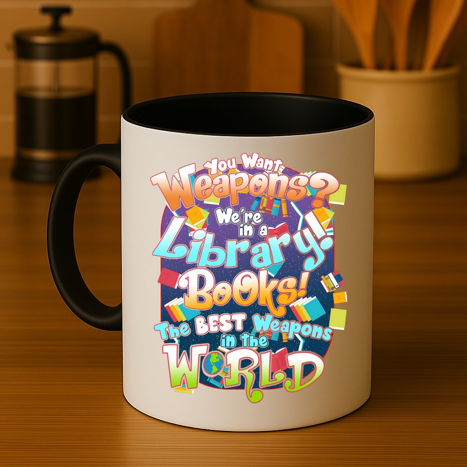Books The Best Weapons In The  World Mug
