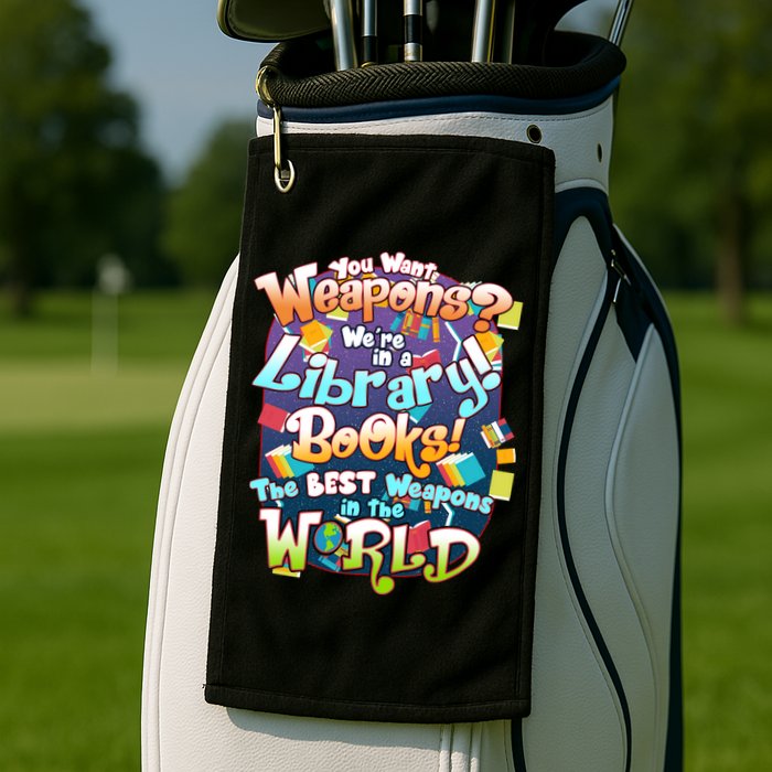 Books The Best Weapons In The  World Golf Towel