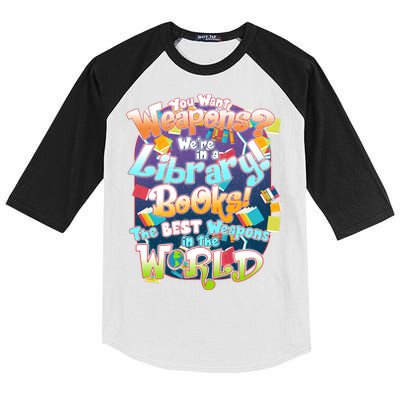 Books The Best Weapons In The  World Kids Colorblock Raglan Jersey