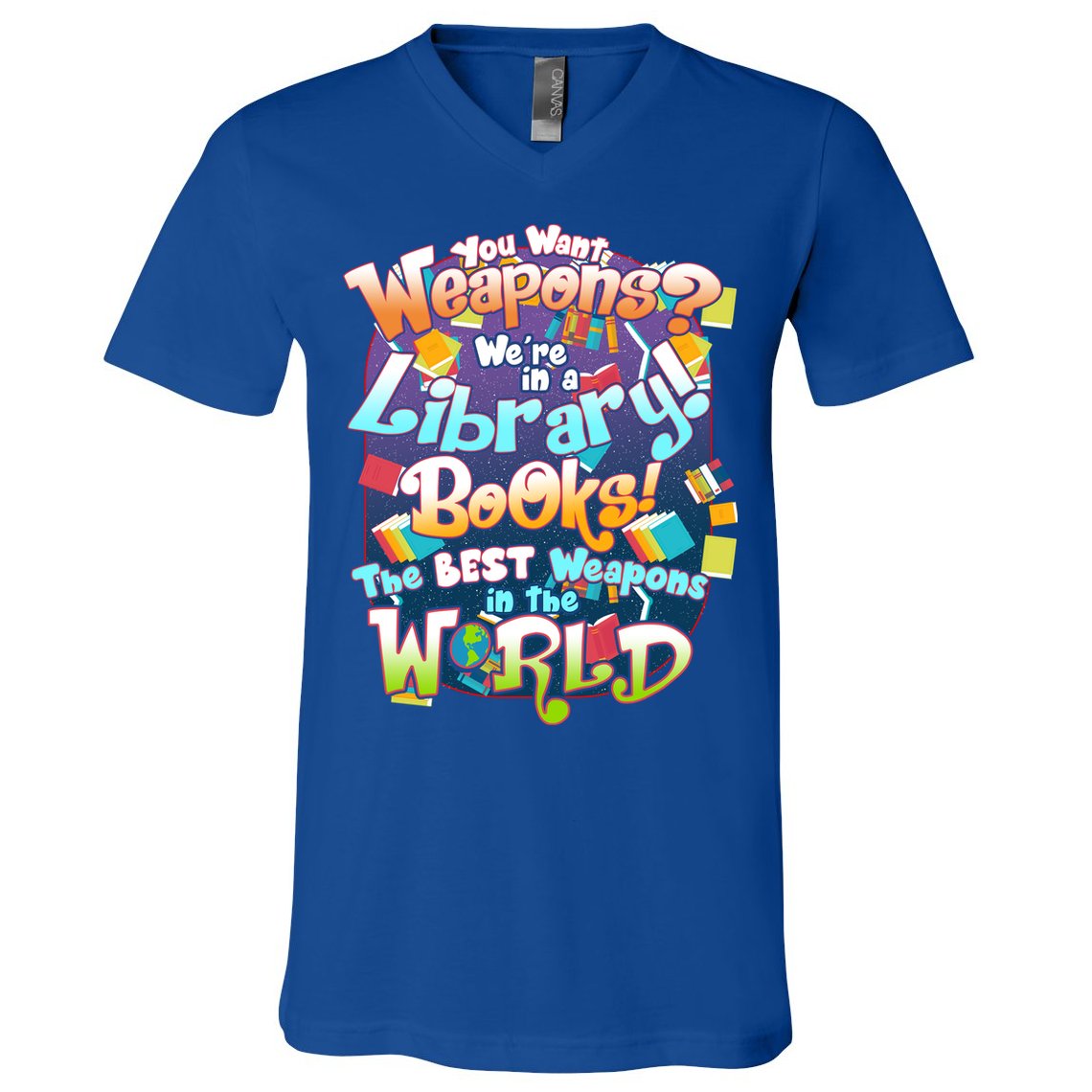 Books The Best Weapons In The  World V-Neck T-Shirt
