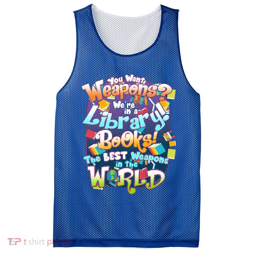 Books The Best Weapons In The  World Mesh Reversible Basketball Jersey Tank