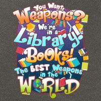 Books The Best Weapons In The  World Cotton Canvas Backpack