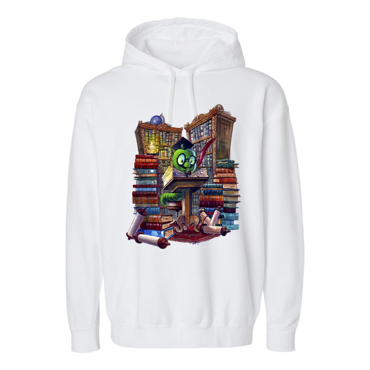 Bookworm Garment-Dyed Fleece Hoodie