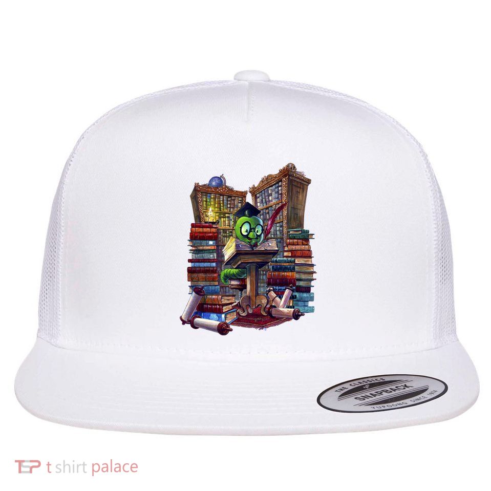 Bookworm Flat Bill Trucker Hat
