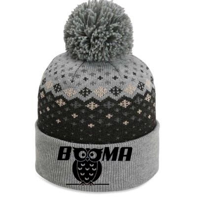 Booma Owl The Baniff Cuffed Pom Beanie