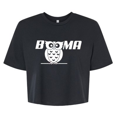 Booma Owl Bella+Canvas Jersey Crop Tee