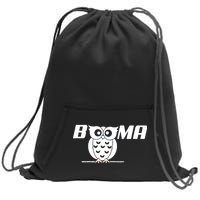 Booma Owl Sweatshirt Cinch Pack Bag