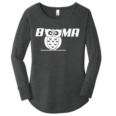 Booma Owl Women's Perfect Tri Tunic Long Sleeve Shirt