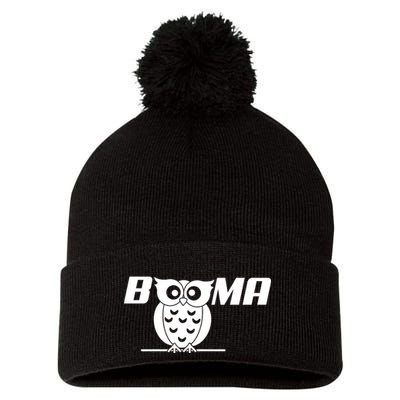 Booma Owl Pom Pom 12in Knit Beanie