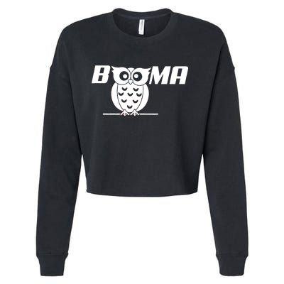 Booma Owl Cropped Pullover Crew