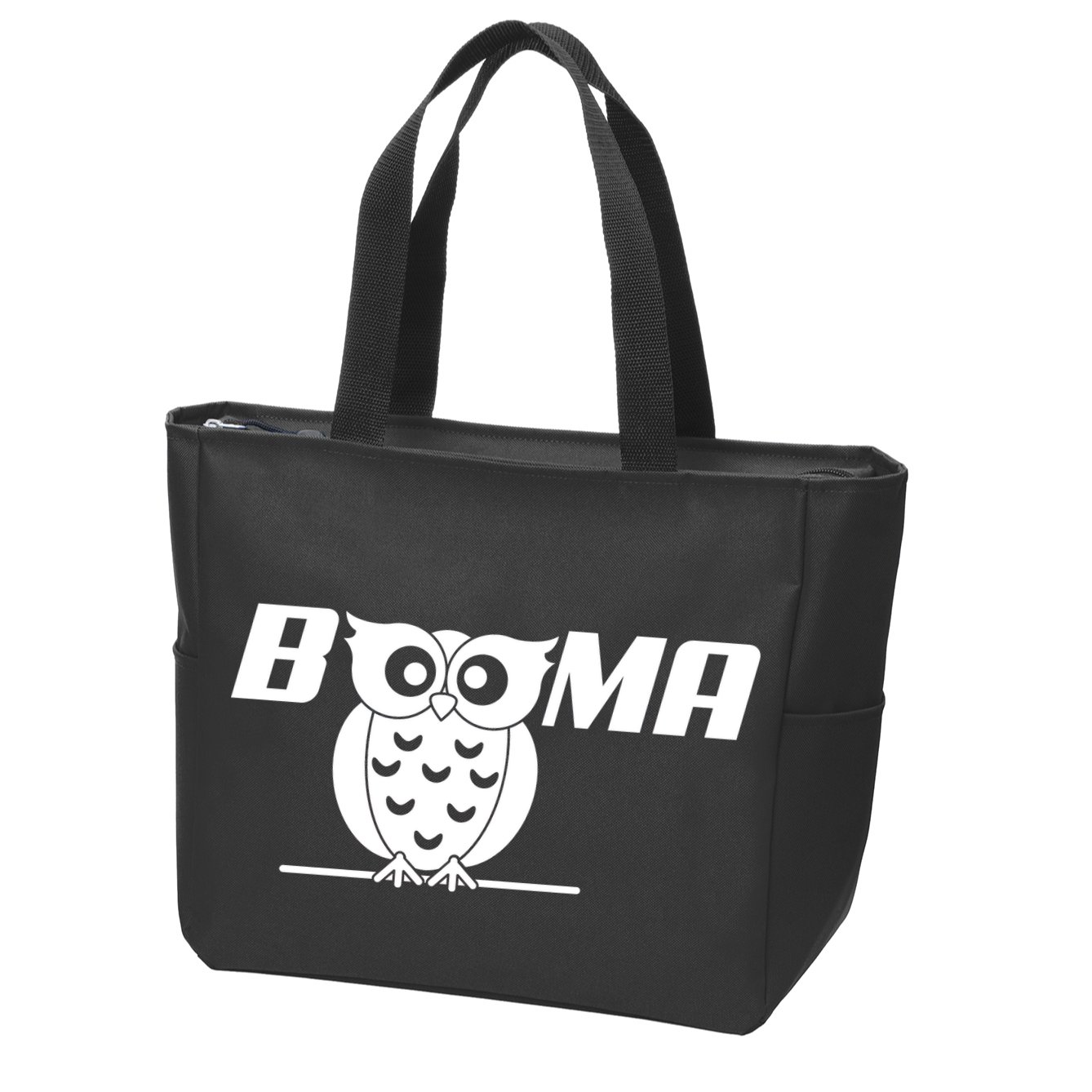 Booma Owl Zip Tote Bag