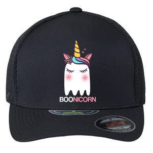 Boonicorn Halloween Unicorn Ghost Flexfit Unipanel Trucker Cap