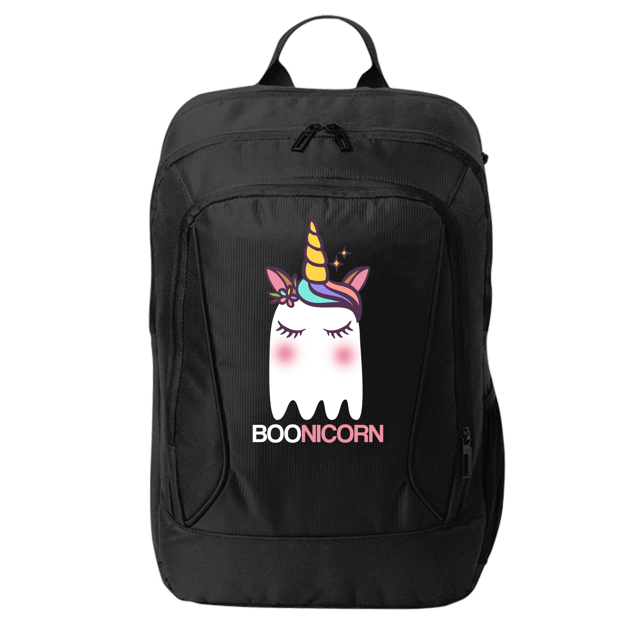 Boonicorn Halloween Unicorn Ghost City Backpack