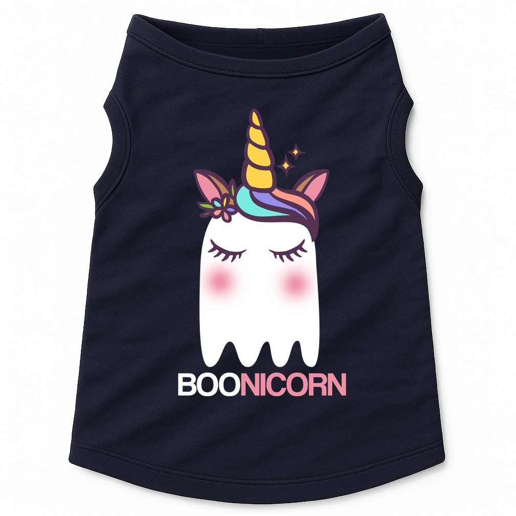 Boonicorn Halloween Unicorn Ghost Doggie Tank