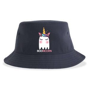 Boonicorn Halloween Unicorn Ghost Sustainable Bucket Hat