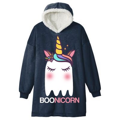 Boonicorn Halloween Unicorn Ghost Hooded Wearable Blanket