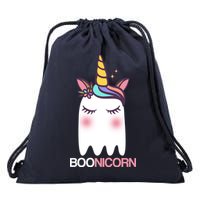 Boonicorn Halloween Unicorn Ghost Drawstring Bag