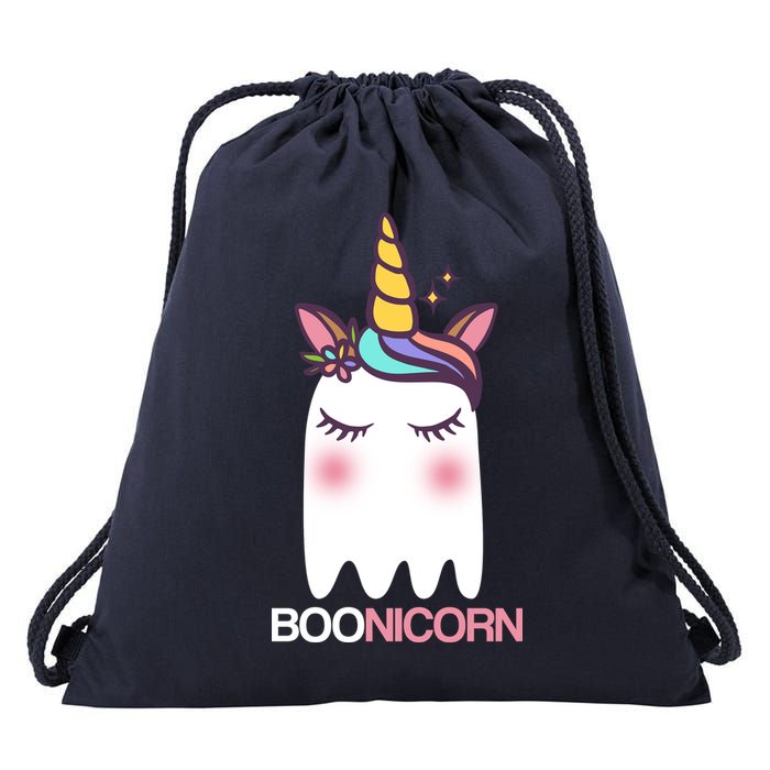 Boonicorn Halloween Unicorn Ghost Drawstring Bag