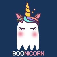 Boonicorn Halloween Unicorn Ghost Drawstring Bag