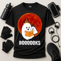 Boooooks Funny Cute Halloween Book Cooling Performance Crew T-Shirt