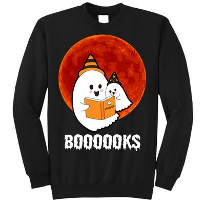 Boooooks Funny Cute Halloween Book Sweatshirt