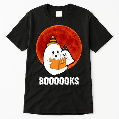 Boooooks Funny Cute Halloween Book Tall T-Shirt