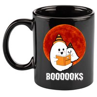Boooooks Funny Cute Halloween Book 11oz C Handle Ceramic Mug