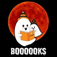 Boooooks Funny Cute Halloween Book 16 in Basic Backpack