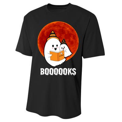 Boooooks Funny Cute Halloween Book Performance Sprint T-Shirt