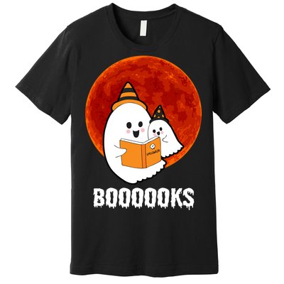 Boooooks Funny Cute Halloween Book Premium T-Shirt