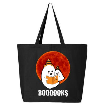 Boooooks Funny Cute Halloween Book 25L Jumbo Tote