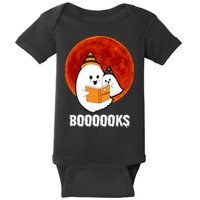 Boooooks Funny Cute Halloween Book Baby Bodysuit